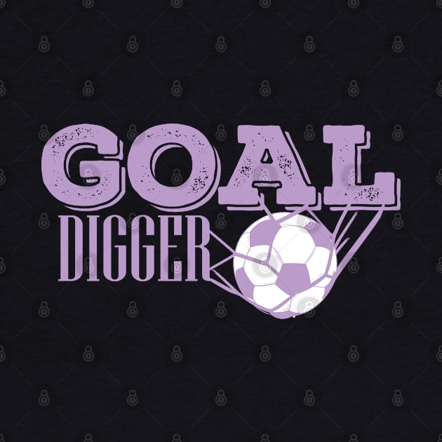 Football ball in the net "Goal Digger" by dieEinsteiger